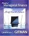 Search : Principles of Managerial Finance Brief (4th Edition)