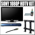 Sony Bravia S-Series KDL-52S4100 52-Inch 1080p LCD HDTV + Sony Blu-Ray Player Accessory Kit
