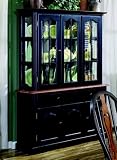 Black and Cherry Buffet and Hutch