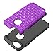 iPhone 7 Case, Asstar Hybrid Defender Dual Layer Protection Slim Trendy Hard Studded Rhinestone Crystal Bling Scratch Protection Hybrid Armor Case for Apple iPhone 7(2016) (purple black)