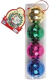 Holiday Ornament Cat Balls - 4 pk