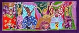 Authentic Batik Art-45 x 20-Dancing Goddesses