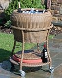 Loggia Versa Multi Function Wicker Storage With Cushion - Summer Grasss
