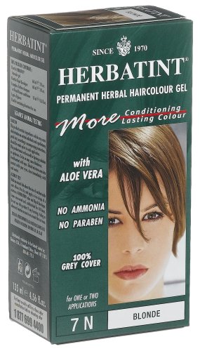 Herbatint Permanent Herbal Haircolour Gel with Aloe Vera, Blonde 7N, 4.56-Ounces (Pack of... by Aloe Vera Gel