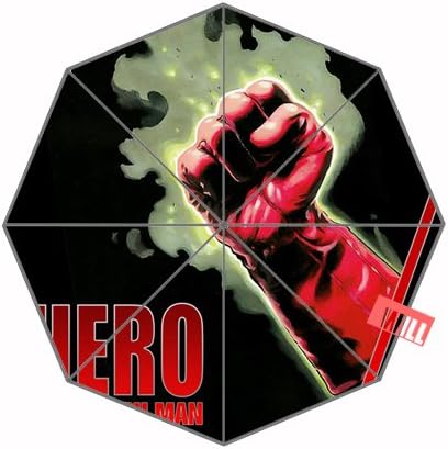 One punch man Custom Foldable Rain Umbrella Wind Resistant Windproof Floding Travel Umbrella