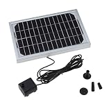 5W 12V Solar Power Pump Garden Fountain Pool Water Pump with 4 Fountain Heads
