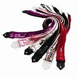 Levy's Leathers 2 Faux Mink Guitar Strap with Polypropylene Backing,Red