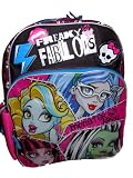 Monster High Skull Goth Large Backpack Bag Tote 16 NEW STYLE
