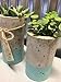 Concrete Succulent Planters. Urba planters (set of 3). Blue.