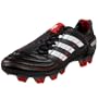 adidas Men's X Predator X Firm Ground Soccer Cleat,Black/White/Red,10.5 M