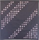 ふろしきや 風呂敷 紋づくし・大・黒つるばみ（105cm）