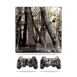 Protective Vinyl Skin Decal Cover for Sony Playstation 3 PS3 Slim Skins + 2 Controller Skins Tree Camo