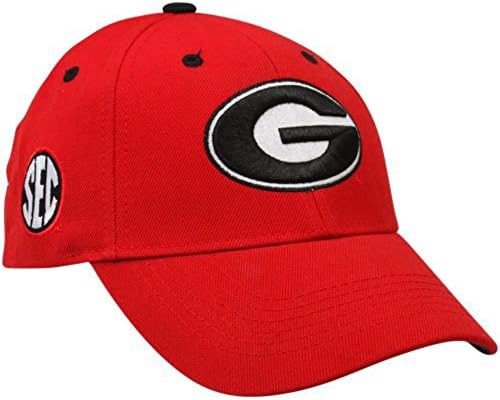 Licensed NCAA Georgia Bulldogs Red Conference Adjustable Baseball Cap/Hat
