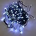 LEDWholesalers 16.4 Feet 120 LED Icicle Christmas Holiday Lights with Green Wire, blue, 2064BU