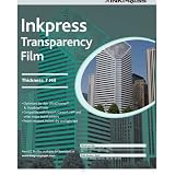 Inkpress ITF111750 Specialty Media Transparency Film 7 Mil 11in X 17in 50 Sheets