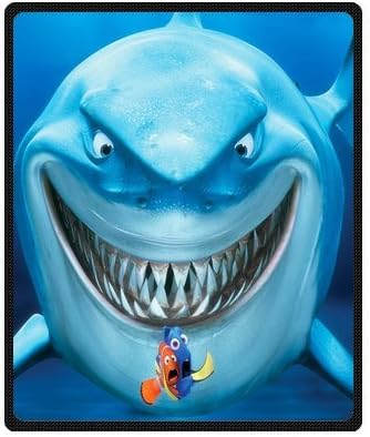 Shark Kawai Ocean Creature Super Soft Fleece Blanket 50 inches x 60 inches (Medium) Christmas gift