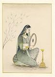 India Paintings Miniatures Drawings with Water Color on Paper 5 x 7 inches