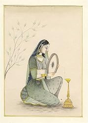 India Paintings Miniatures Drawings with Water Color on Paper 5 x 7 inches