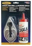 Keson FB4B Chalk Line Reel and Chalk Combo with Blue Chalk