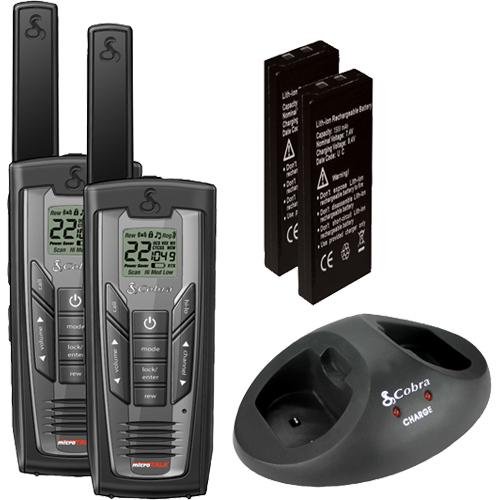 Cobra CXR900 Gmrs/Frs 2-Way  Rechargeable Radio with Hands Free Operation (Twin Pack)
