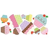 RoomMates RMK2037GM Happi Cupcake Peel and Stick Giant Wall Decals