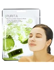 Beauty: [10 Pack] Natural Aqua Facial Essence Mask Pack: Cucumber - MODN