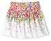 Kids Shorts - Love U Lots Girls 2-6X Floral Skirt With Fold Down Waist and Shorts, Multi, 4T