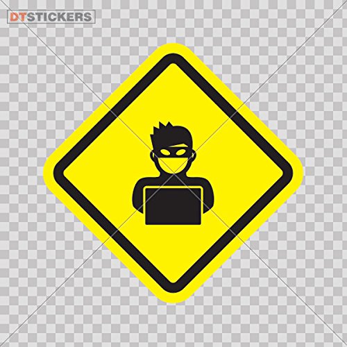 Decoration Vinyl Sticker Hacker Inside Decoration Motorbike (1 X 1 Inches) Fully Waterproof Printed vinyl sticker