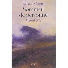 Sommeil de personne : journal 2001