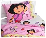 Dora the Explorer Twin Sheet Set -- Catching Stars
