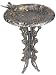 Oakland Living 5084AP Antique Pewter Butterfly & Dragonfly Aluminum Birdbath