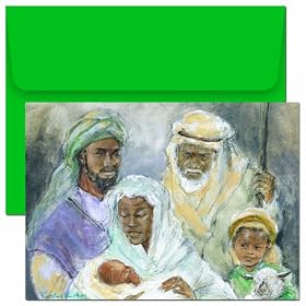 Holiday Collection Holy Family and Shepherds Hol Cards - 5.625