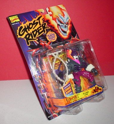  Ghost Rider VENGEANCE 5" Figure W/Rib Clawing Action & Glow-In-The-Dark Features (1995 ToyBiz)