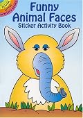 Funny Animal Faces Sticker Activity Book (Dover Little Activity Books)