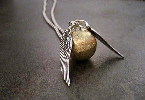 Handmade Golden Snitch Necklace