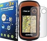 3x Garmin eTrex 10 20 30 Handheld GPS Premium Anti-Glare Anti-Fingerprint Matte Finishing LCD Screen Protector Cover Guard Shield Protective Film Kits (Package by GUARMOR)