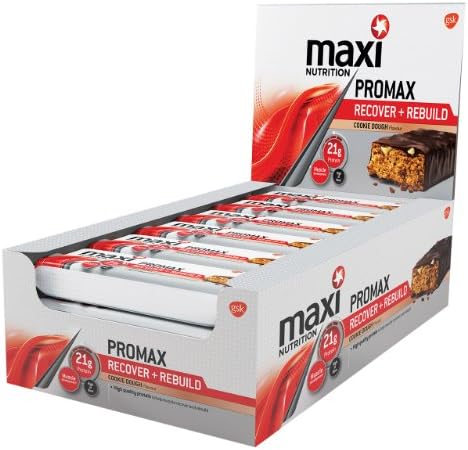 MaxiNutrition 60g Cookie Dough Promax Bar - Pack of 12