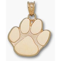 <b>Hampden-Sydney Tigers "Paw" 5/8" Pendant - 14KT Gold Jewelry</b>