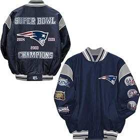 G-III New England Patriots Commemorative Super Bowl Leather Jacket