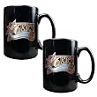 Philadelphia 76ers 2pc Black Ceramic Mug Set - Primary Logo NBA Basketball