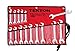 TEKTON 2009 Angle Open End Wrench Set, Metric, 10 mm - 24 mm, 15-Piece