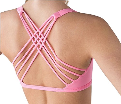 Lululemon Free To Be Wild Strappy Sports Bra Pink Shell