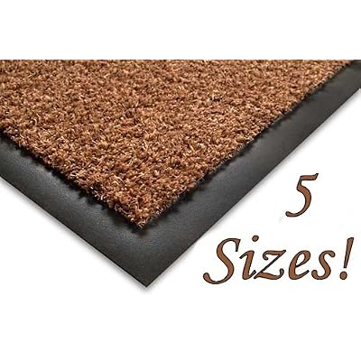 SHERPA Cotton Floor Mat - 50x80cm - Brown - Outdoor and Indoor Use (e.g. Garden, Office, Front Door, Kitchen)