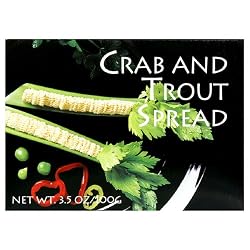 Alaska Smokehouse Crab and Trout Spread, 3.5-Ounce Boxes (Pack of 6)