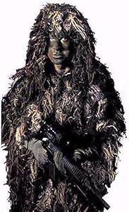 BUSHRAG Ghillie Suit Kit Woodland Outdoors Camo-Ghillie