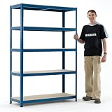 from BiGDUG 265kgs Industrial Shelving 1800h x 1200w x 450mmd Model 265E