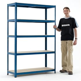 265kgs Industrial Shelving 1800h x 1200w x 450mmd