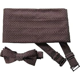 Joseph Abboud Mens 9133 Silk Cummerbund and Bow Tie Set Bowties