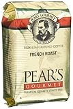 Pear's Gourmet French Roast Ground Coffee, 8-Ounce Bags (Pack of 6)