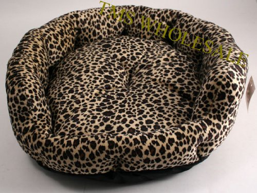 20″ x 6″ Leopard Print Pet Bed ~ Dog/Cat/Ferret ~ NEW